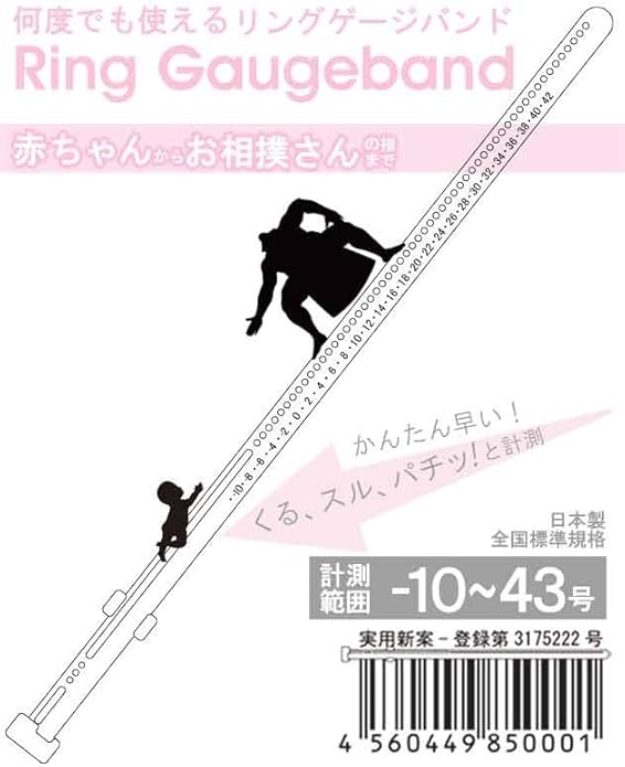 Amazon リングゲージバンド 日本製 指のサイズ計測用 指輪用 10 43号 リングゲージ ルーペ 通販