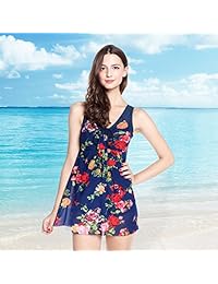 Wantdo bañadores de flor de impresión de la dama flatting Cover Up Monokinis Traje De Baño