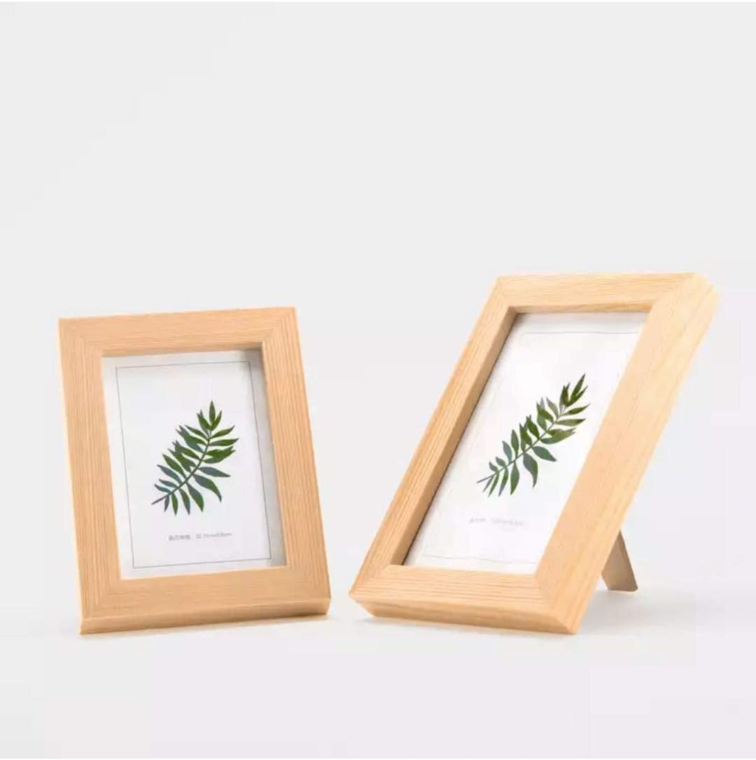LamYHeng (Without Photo) Wooden Photo Frame Art Home Decor Modern Picture Photo Frame with Accessories