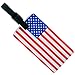 2 Pieces Set of American Flag Travel Luggage ID Tag, US Suitcase Baggage Identifier