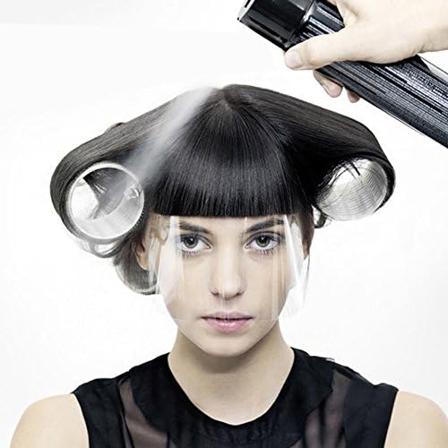 OKOKMALL US--50Pcs Hairspray Clear Plastic Shield Mask Eye Face Protector Hair Salon Cover S5