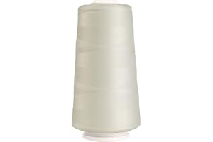 Superior Threads Sergin' General Corespun Polyester Serger Sewing Thread 3000 Yard Cone (#102 Natural White)