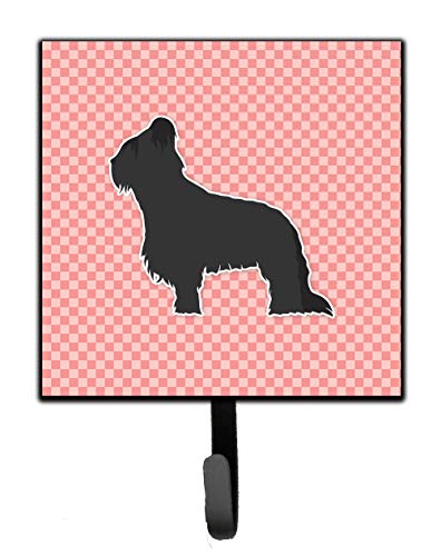Caroline's Treasures BB3626SH4 Briard Checkerboard Pink Leash or Key Holder, Wa…
