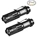 Super Mini Powerful Stronglight Tactical LED Flashlight CybGENE 2 Pieces Hamal V1, Portable Pocket Flashlight for Outdoor, 3 Modes (High/Low/Strobe), Battery Included, a Survival Tool as Extra Bonus