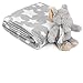 JOIE BEAN Baby Blanket and Stuffed Animal Set for Boys, Girls | 2 Piece Plush Toy Elephant and Soft Fleece Security Throw Blanket for Baby, Newborn | Perfect Baby Shower Present (Grey)