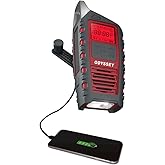 Eton Odyssey Hand Crank NOAA Weather Radio, All Band Emergency Radio, AM/FM Shortwave Storm Radio, Bluetooth, Phone Charger, 