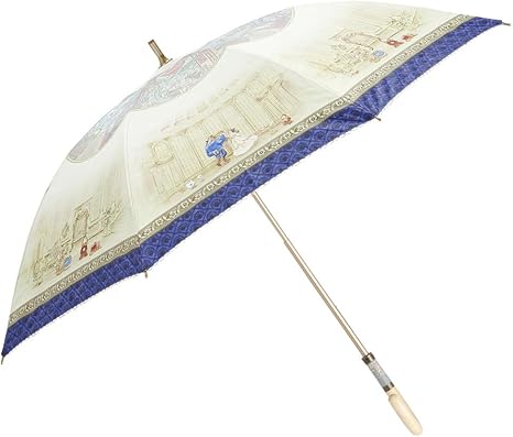 Amazon Co Jp 小川 Ogawa ショートスライド晴雨兼用長傘 手開き 50cm ディズニー 美女と野獣 素敵な出会い 晴雨兼用 Uv加工 遮熱遮光加工 はっ水 ホーム キッチン