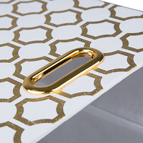 BAIST Foldable Storage Cube Bins 11 x 11 Collapsible Decorative Fabric