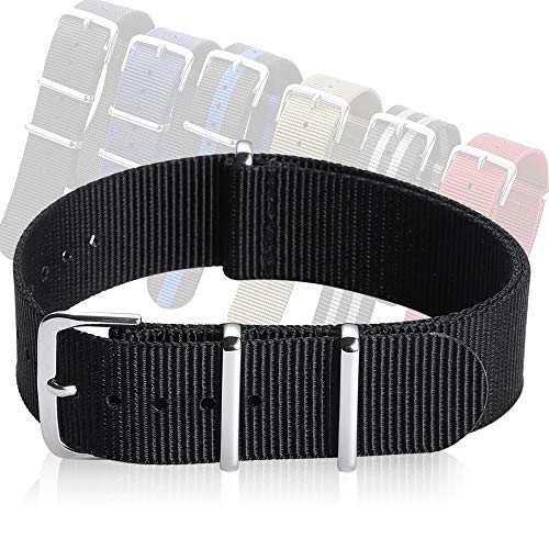 NATO Watch Watch Band Nylon Zulu Strap Fabric Muti Color Width 18mm 20mm 22mm CHIMAERA