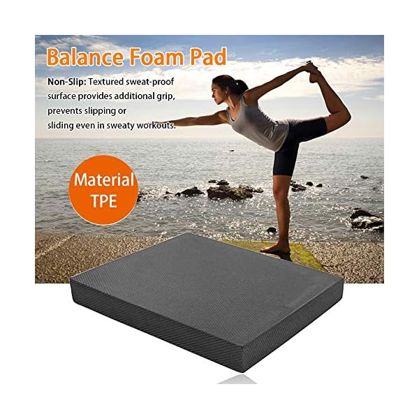 Non-Slip-Balance-Pad-Durable-Soft-Yoga-Balance-Pad-Portable-Knee-Balance-Pad-Gym-Exercise-Mat-For-Physical-Therapy-Stability-Workout-Knee-And-Ankle-Exercise-Strength-Training Non-Slip Balance Pad, Durable Soft Yoga Balance Pad Portable Knee Balance Pad Gym Exercise Mat For Physical Therapy…