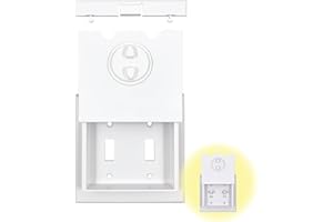 DHT VENTURES HomeStar Safety Wall Switch Cover | Double Toggle Style | Childproof Light Switch Guard