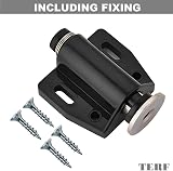 TERF Push to Open Door Catch Black Magnetic Pressure Release Latch 2 Pack view 2