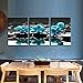 BPAGO Modern Flowers Painting Blue Orchid Wall Decor Landscape Paintings on Canvas Wall Art for Living RoomHome Office Bathroom Decoration (36 x16 inch