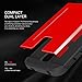 Galaxy S5 Case, OBLIQ [Skyline Pro][Red] + Screen Shield - Premium Slim Tough Thin Armor Fit Bumper Smooth Finish Dual Layered Heavy Duty Hard Protection Cover for Samsung Galaxy S5