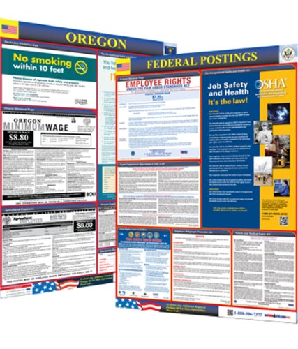 Osha4less Labor Law Poster - State and Federal, Oregon (OR-CB)