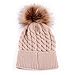 oenbopo Baby Winter Warm Knit Hat Infant Toddler Kid Crochet Fur Hat Beanie Cap
