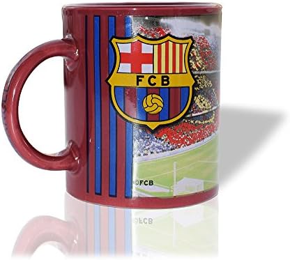 FC Barcelona Red Ceramic Coffee and Tea Mug - Official Licensed Product - Messi - Camp Nou