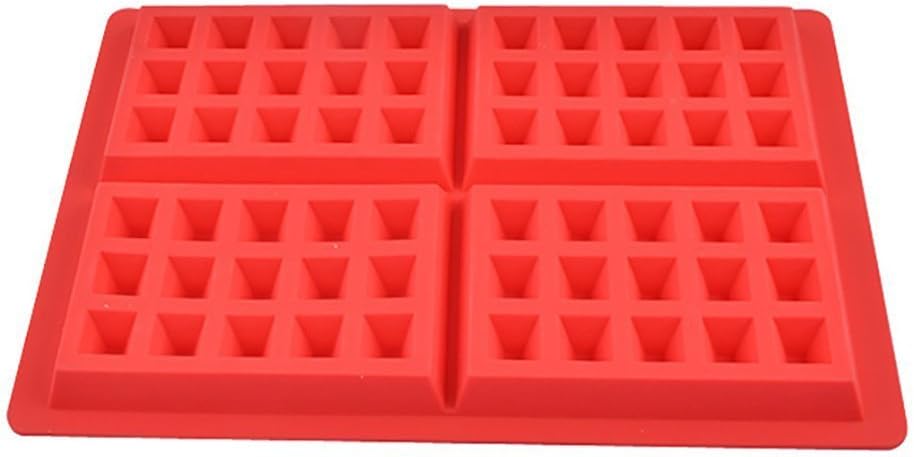 Anyren Waffles Silicone Mould Pan, Grids Cake Baking Dessert Decoration Mold Cake Chocolate Mold Tray DIY Baked Muffin Cupcake Mold