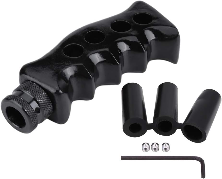 Gear Shift Knob,Universal Manual Transmission Car Gun Grip Knife Handle Gear Shift Lever Knob Shifter Shift Lever Knob(black)