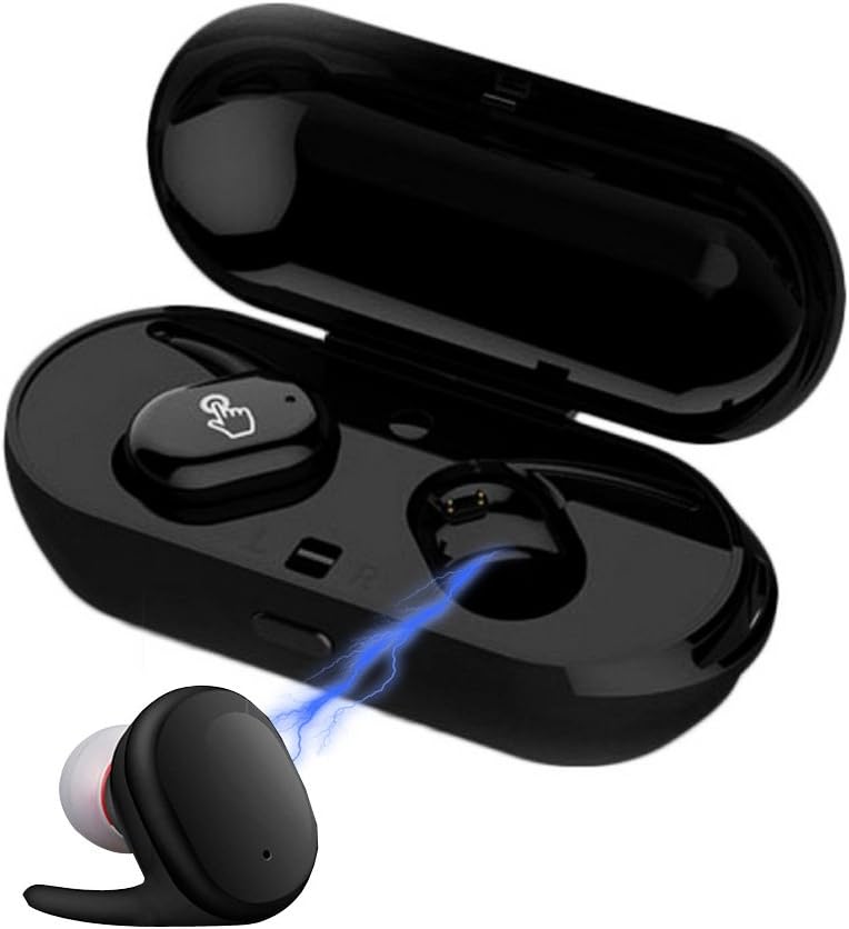 Bluetooth Earphones MG MULGORE Bluetooth 4.1 Mini wireless In-ear Headphones Earbuds Mini Bluetooth Earpiece headset Slim Cabinet Convenient Touch Function with 300mah Battery Charging Box Sweat and Waterproof for Sport and Musical Long Playing