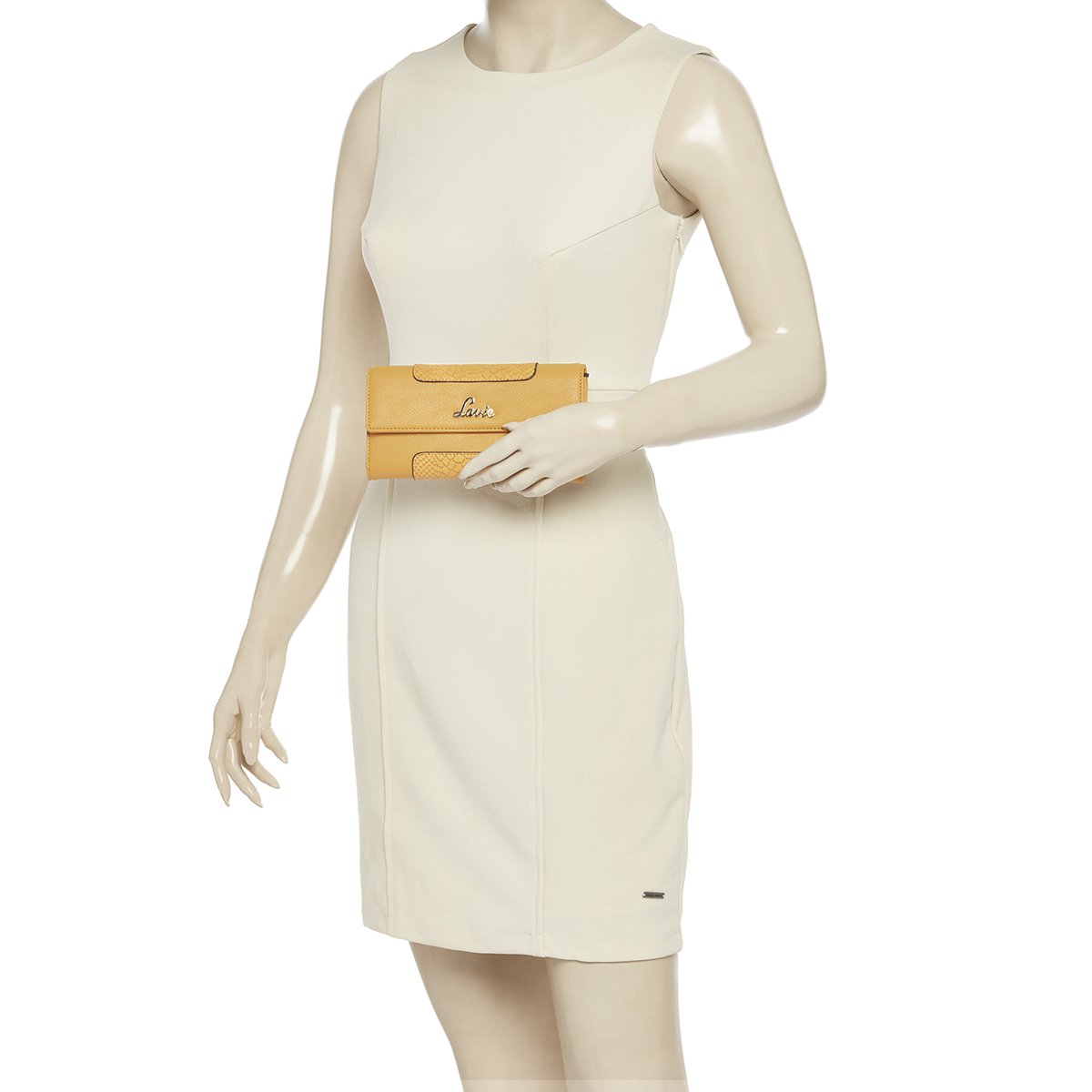 lavie roma women's clutch (ocher)