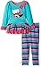 Nannette Girls' 2 Piece Bird Legging Set with Two Tiered Ruffled Mesh