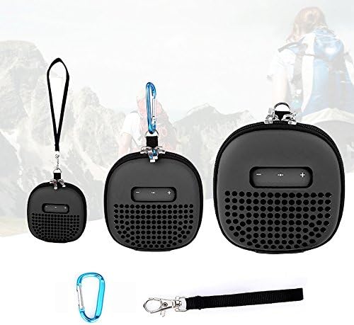 Neodot Portable EVA Hard Travel Storage Case for Bose Soundlink Micro Bluetooth Speaker with Stainless Steel Carabiner