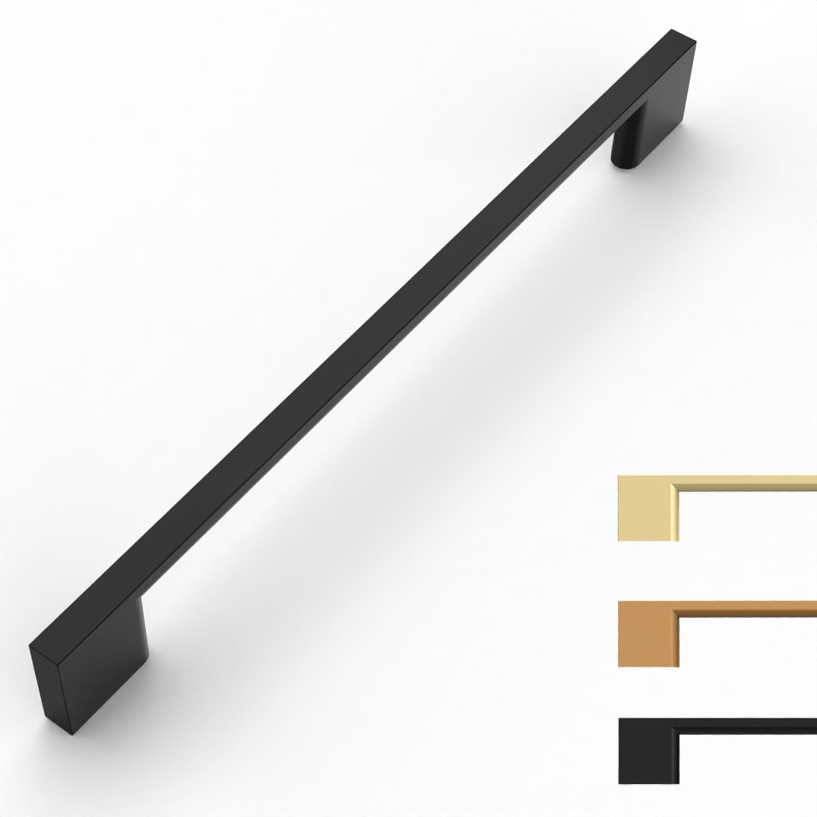 Photo 1 of 9BUILD 10 Pack Matte Black Cabinet Pulls 7.5 Inch Cabinet Handles Kitchen Cabinet Hardware Kitchen Handles for Cabinets Black Dresser Pulls Drawer Handle