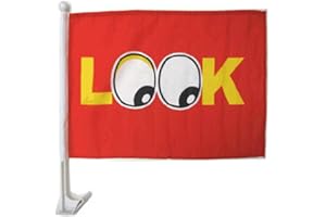 FLAGSIMP One Dozen Look Single-Sided Car Flag