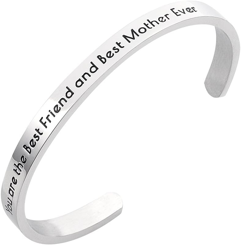 Stpower Sister Jewelry BFF Close Friends Bracelet Stainless Steel Cuff Bangle for Best Friends