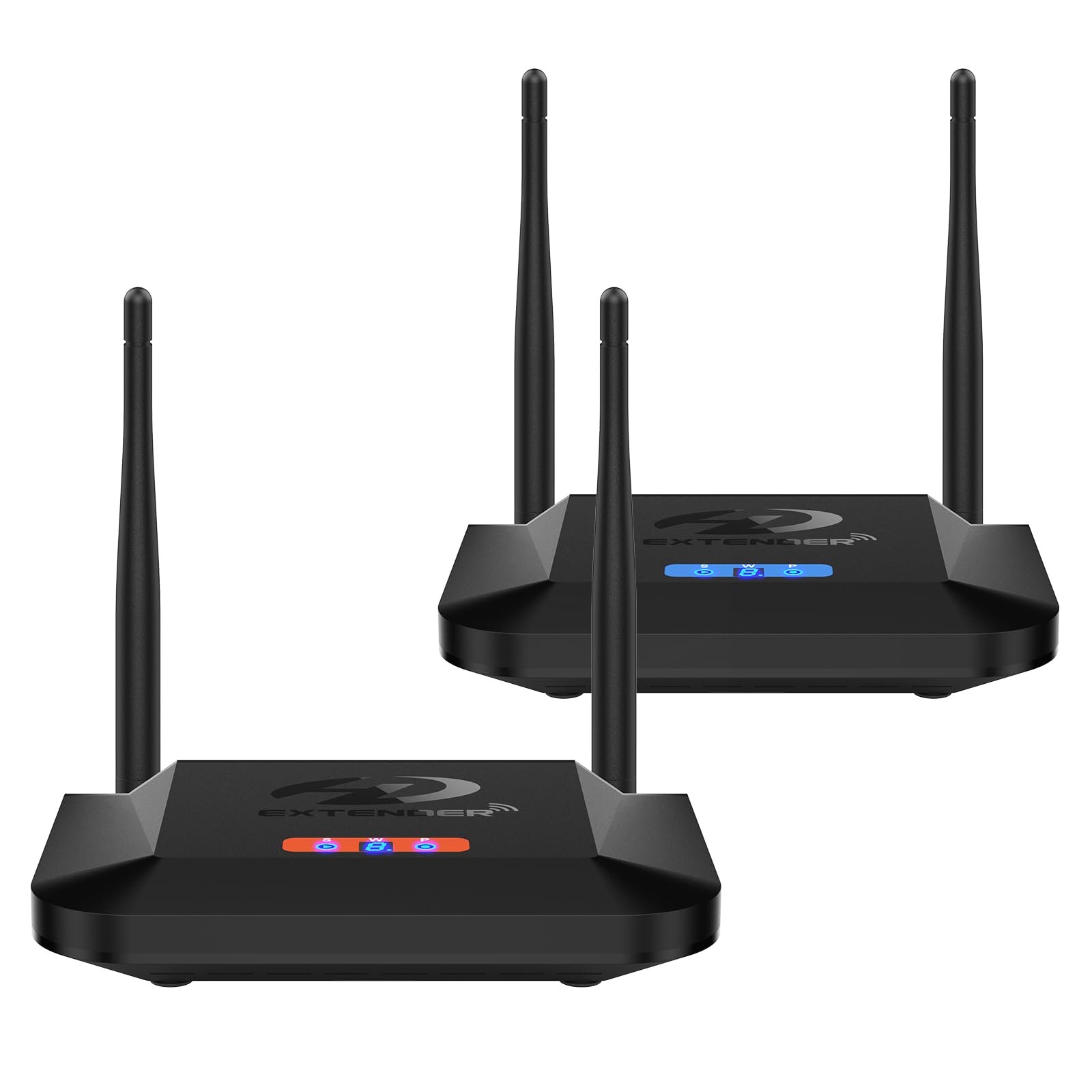 PAKITE Wireless HDMI Transmitter and Receiver, HDMI Loop-Out, IR Remote Extender, Range 200M/657FT, 1 TX to 4 RXs, 1080P 60HZ, Streaming Video from STB, Laptop, PC, Netflix, Youtube to TV, Projector