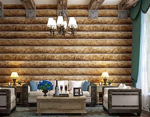 Jasmine XDL Log Bark Veneer Wallpaper - Wood Grain, Retro Nostalgic Style, 0.53m * 10m, Brown, 53 x 1000 cm - Image 5