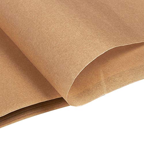 YIYATOO 12x16 (50 Pcs) Unbleached Parchment Paper Baking Sheets - Exact Fit for Your Half Sheet Pans - - Will Not Curl or Burn - Non-Toxic - Greaseproof