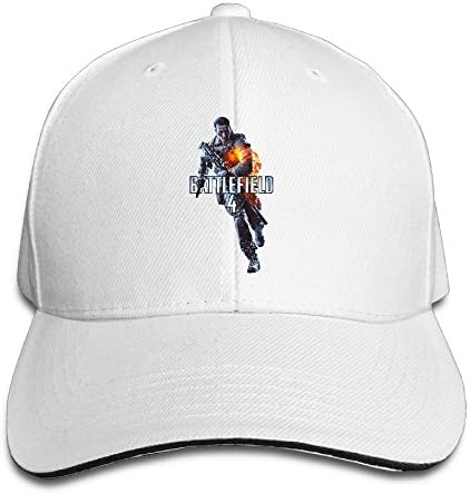 HIITOOP Battlegame Field Baseball Cap Hip-Hop Style White
