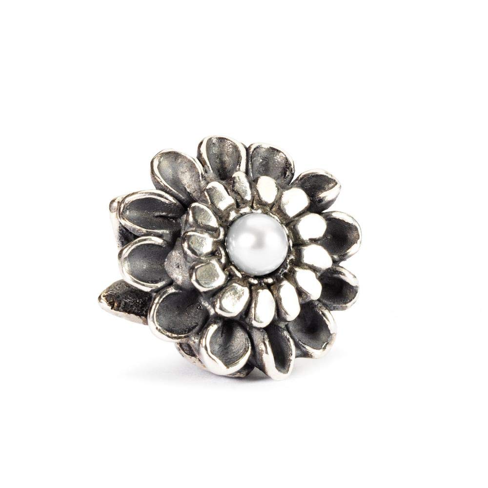 Trollbeads Silver 925 Bead Chrysanthemum of November
