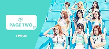 Twice Page Two 2nd Mini Album Pink Mint Random Cd Photobook Garland Photocard Card Holder Tracking Number Amazon Com Music
