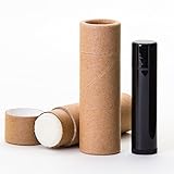 1/2 OZ Kraft Paperboard Lip Balm/Salve/Cosmetic/Lotion Tubes x12