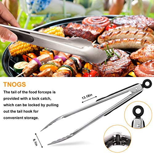 Loytbergs BBQ Tools Set, Grilling Accessories, 27 PCS Stainless Steel Grill Kit, Dad Grilling Gifts, Great Barbecue Utensil Tool for Men Women