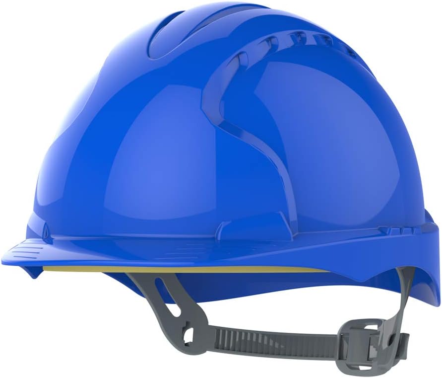 JSP EVO2 Safety Helmet Blue Slip Ratchet Harness EN397 Industrial Hard Hat