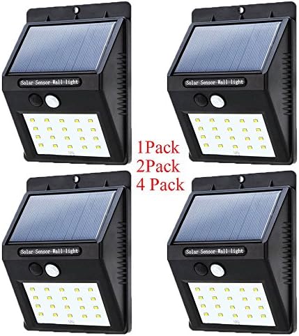 Outdoor Lighting - 20 LED Solar Power PIR Motion Sensor Wall Light Outdoor Waterproof Garden Lamp (2 Pack)