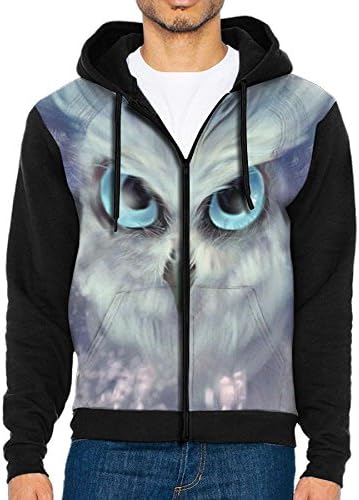 Anime Paint Winter Owl Premium Outfitter Hoodie Fleece Hooded Sweatshirt