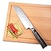 Hecef 7 Inch Santoku Chef Knife Stainless Steel Japanese Forged Steel Kitchen Knife with Wood Hand