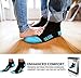 SB SOX 2-Pair Compression Running Socks for Men and Women – Low Cut/Ankle Athletic Socks for All-Day Wear (Large, Black/Blue)
