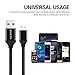 Cell Phone Micro USB Cable, EVISTR 3PACK 10FT Durable Nylon Braid Cell Phone Charging Cable USB 2.0 A Male to Micro B Sync Data Cable Cord Compatible with Samsung Note 5, 4, 3, Moto Android Phone