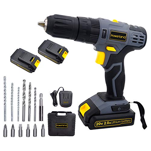 Prowerland D023 20V kabelloser Treiber Akkuschrauber Li Ion Akku mit Aufladen (D023-Impact)