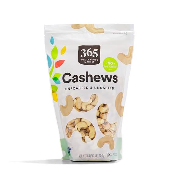 365 BY WHOLE FOODS MARKET, RAW CASHEWS, 16 OUNCE