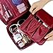 Makeup Toiletry Case,IEason Travel Cosmetic Makeup Toiletry Case Bag Wash Organizer Storage Pouch Handbag (Red)