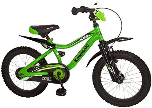 Biciclette e tricicli verde/nero KBX KAWASAKI Bicicletta per bambini 16  urban-earth.co.uk