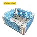 Gupamiga Play mat Baby PlayMat Baby mat Kids Play mat XPE Foam Floor Gym Slip Thickening Reversible Waterproof Play mat for Toddlers Portable Double Sides Toddler Outdoor or Indoor (47x71x0.8in)
