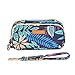 evoon Essential Oils Bag, Durable Canvas Portable Carrying Cases, for Essential Oils Accessories Double-Layer Storage Travel Bag Holds 12 Bottles (Blue)